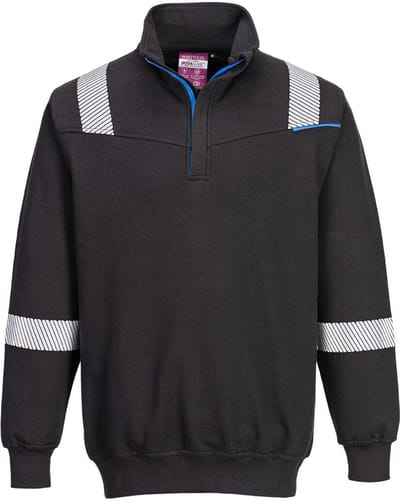 Portwest WX3 Vlamwerend Sweatshirt FR710 - Zwart - S
