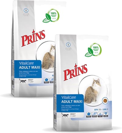 Prins Vitalcare Cat Adult Maxi Gevogelte - Kattenvoer - 2 x 1.5 kg