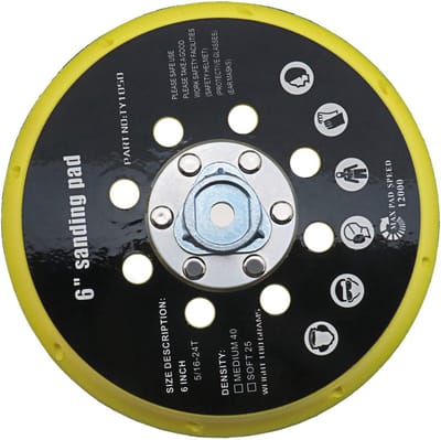 Dailygoods- Schuurschijf 150 mm - 17 gaten - Compatibel met Makita/Festool - Kunststof - Eenvoudig te installeren - Goede ventilatie - Schuurpad