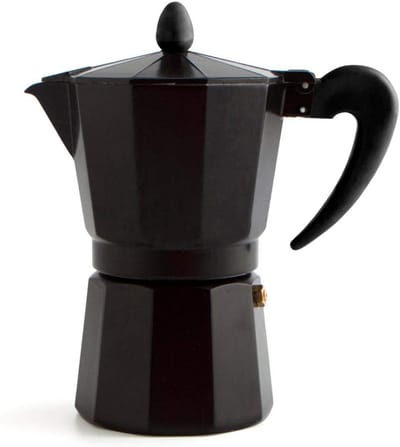 Koffiezetapparaat - Espresso maker - Zet koffie - Geschikt voor inductie - 9 kopjes - Zwart