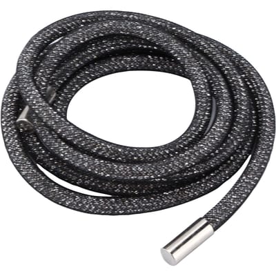 Strasskoord 6mm Breedte Glanzende Glitter Decoratief Koord Afwerking Accessoires voor Schoenen KledingZwart