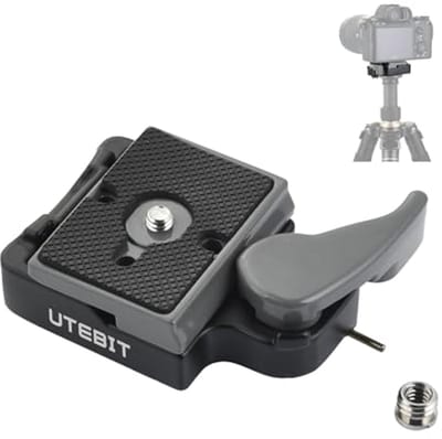 Camera Snelkoppelingsplaat 323 Quick Release Plate voor Statief met 1/4"-3/8" Schroef