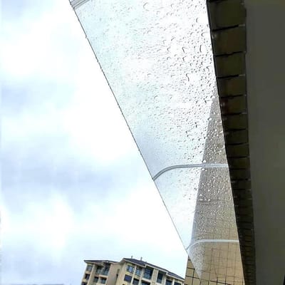 Voordeur Luifel - Regenscherm Buiten - Bescherming Buiten - Slagvast Polycarbonaat - 3.5 mm Dik - Transparant