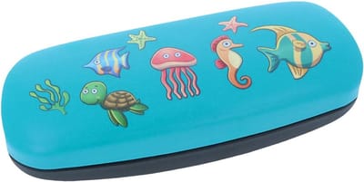 Brillenhoesje Kinderen - Etui Bril - Bescherming Bril - Harde Schaal - 155x55x25mm - Turquoise