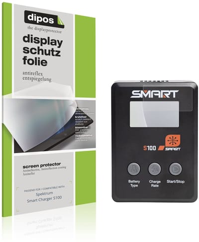 dipos – 4x Matte Beschermfolie geschikt voor Spektrum Smart Charger S100 | Krasbestendige & antireflecterende Screenprotector Ultra-Thin
