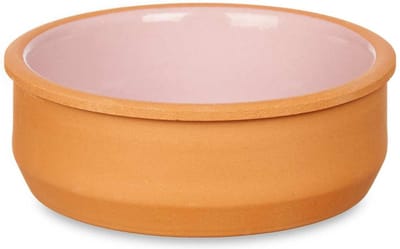 La Dehesa Tapas/creme brulee serveer schaaltjes - set van 6x - terracotta - roze - 12 x 4 cm
