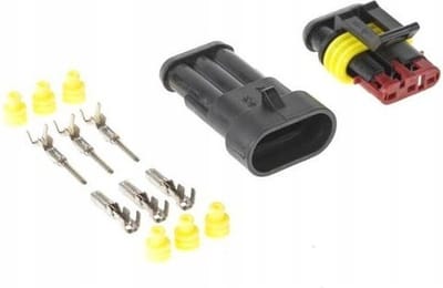 10x Hermetische connector set - 12 tot 24 Volt - 3 pin superseal - IP67