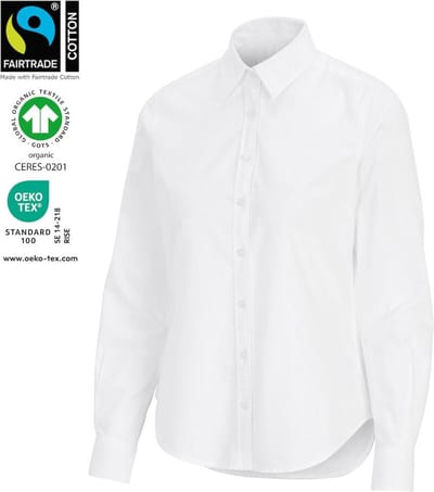 Cottover HEMD OXFORD LADY - GOTS GECERTIFICEERD 141031 - Wit - 34