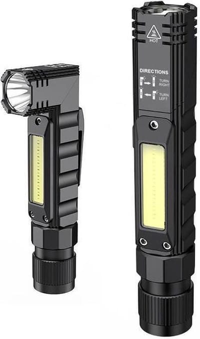 Superfire G19 multifunctionele oplaadbare zaklamp, USB, 200lm, 200m