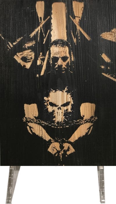 The Punisher - Houten Wandbord | Schilderij van Hout - Wanddecoratie - Hout Bord - Marvel - Interieur