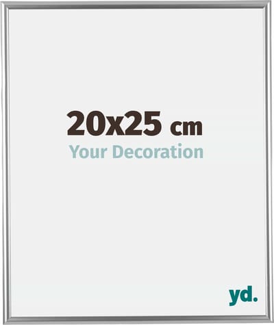 Your Decoration - Fotolijst 20x25 cm - Kunststof - Zilver - Bordeaux