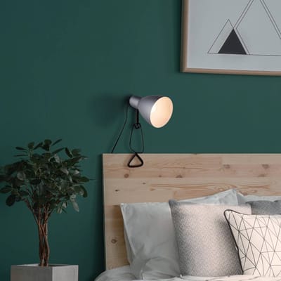 Näve Klemlamp Mara justeerbaar aansluitkabel, zilver