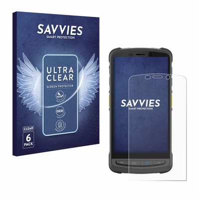 Savvies - Screenprotector voor Newland MT9055 Orca III - Folie Beschermfolie transparant 6 Stuks