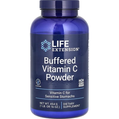 Vitamine C Poeder Buffered  - 454 grams (16 oz) - Life Extension