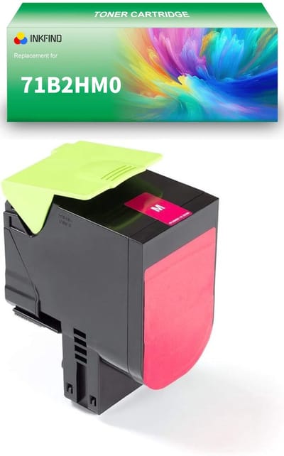 INKFIND 71B2HM0 Magenta tonercartridge compatibel met Lexmark 71B2HM0 Magenta geschikt voor Lexmark CX417de/CS417dn/CX517de/CS517de - 1-pack Magenta