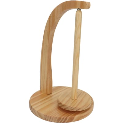 Garenhouder voor Breien en Haken Draaibaar Eenvoudig te Installeren Houten Garenspinner voor Haken beige