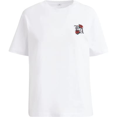 Mister Tee - Los Angeles Roses EMB Dames Tshirt - XS - Wit