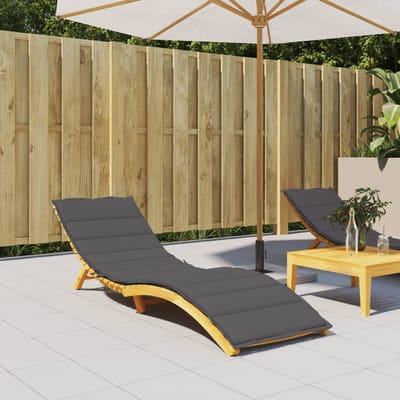 vidaXL - Ligbedkussen - 200x50x3cm - oxford - stof - antracietkleurig