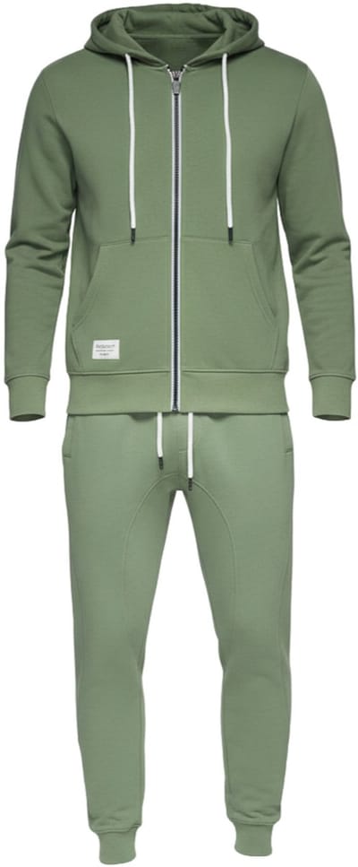 OMBRE Set - Katoen - Lange Mouw - Effen Groen S