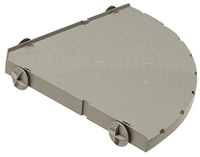 Ferplast 8010690057200 rek van kunststof voor frettenkooi, 38 x 38 x 3 cm, zwart, medium