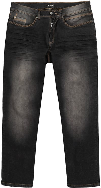Men Plus - Heren - Jeans denim toelopende Loose Fit 5-pocket - Zwart - Maat 54