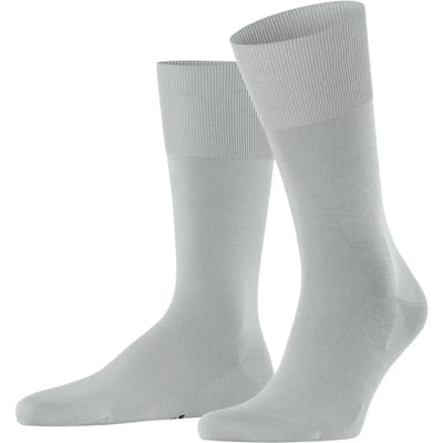 FALKE ClimaWool eenkleurig wol lyocell sokken heren grijs - maat 41-42
