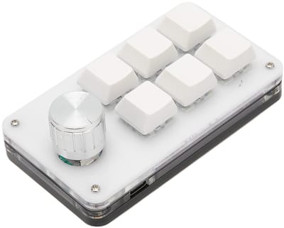 Dailygoody - Mechanisch Toetsenbord - Programmeerbaar - Compact - Wit - Gaming Toetsenbord - Voor Computers - 6 Toetsen + 1 Knop