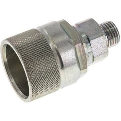 Stalen DN 10 Hydraulische Koppeling Insteeknippel 8 mm L Knelring ISO 14541/8434-1 D M28 x 2