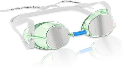 Malmsten Zwembril - Jewel Collection - Unisex - Wit/groen - One-size