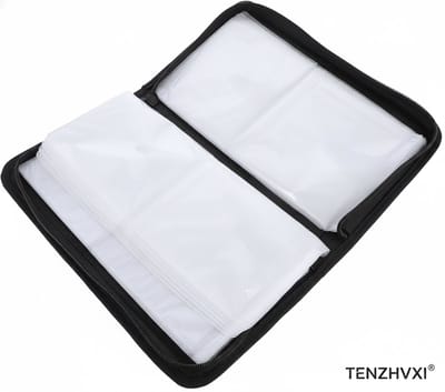 CD hoes opbergmap - Dvd opbergmap - TENZHVXI® - Grote Capaciteit Tot 80 Schijven - Lichtgewicht Met Handvat - Oxford Stof Duurzaam Materiaal - 1 Stuk Set - Voor Thuis Reizen Auto