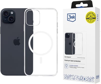 3Mk Case Transparant Magnetisch Beschermend Voor Iphone 15 Plus