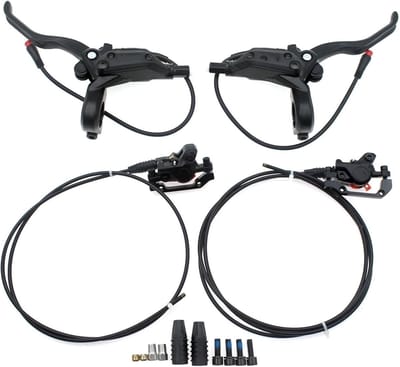 Fietsrem Onderdeel - Olie Remklauw - Veilig Fietsen - Hydraulische Schijfrem - 850-1050mm Lengte - Zwart