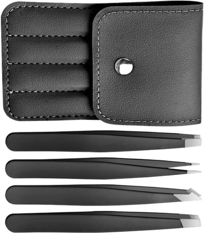 Precisie Pincetten Set - Wimper Applicator - Precisie Werk - Puntige Anti-slip Grip - 9.4 cm Pincet