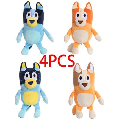 8 Stijlen 17-28cm Bluey Hond Bingo Familie Pluche Speelgoed Cartoon Hond Zacht Knuffeldier Sleutelhanger Pop Verjaardagscadeau Familie Blue-Y Bingo