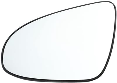 Dailygoods - Vervangend Zijspiegelglas voor Auto met Achterplaat, Verwarmd Wit