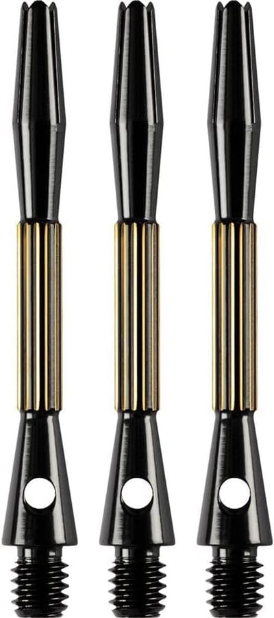 Zware Metalen Shafts Zwart Goud - 3 Stuks voor Darts