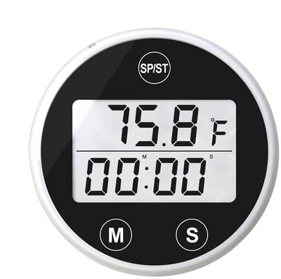 Drijvende watermeter, temperatuur-timerdisplay, gemakkelijk afleesbaar digitaal alarm, waterdichte drijvende thermometer – accessoires voor whirlpool, zwembad, vijver, spa, buiten – 1,57 inch.
