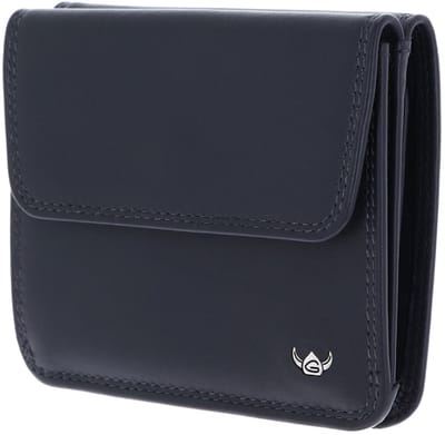 Golden Head Leren portemonnee Polo RFID Protect Überschlagbörse 1174 Marineblau donkerblauw