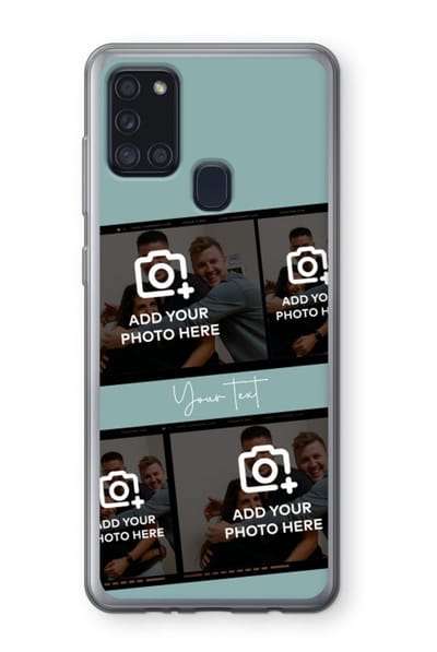 Gepersonaliseerd - Case Company® - Hoesje geschikt voor Samsung Galaxy A21s hoesje - Filmrol N°2 - Soft Cover Telefoonhoesje - Bescherming aan alle Kanten en Schermrand
