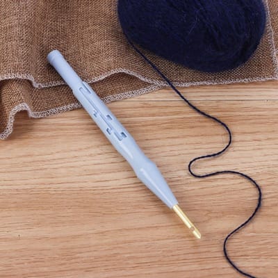 Verstelbare Plastic Borduurnaald Pen Breien Vilten Tapijthaken Inrijger Naalden Weefgereedschap Handgemaakte Naaiaccessoires