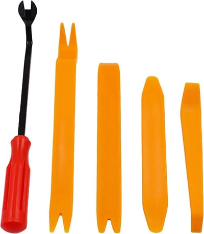 Gereedschap Deurbekleding - 5-delige set - Auto reparatie - Slijtvast polypropyleen - 5 stuks - Geel