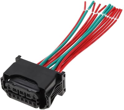 12-polige Koplampconnector voor Auto - 15 cm Lengte - ABS Kunststof - Compatibel met E60, G30, E63, F20, F30, E87, E90, E92 - Vervanging voor Halogeenlampen