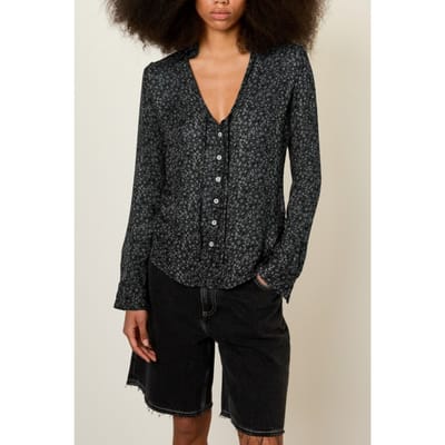 American Vintage Aboodi Shirt Josephine Size: S | Blouses Outlet | Dames | Zwart