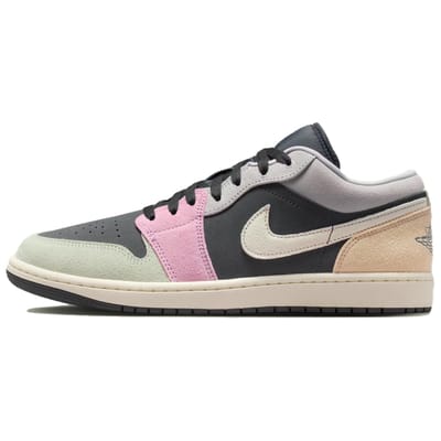 Air Jordan 1 Low SE Black Pastels Heren Sneakers Multi-Color Antraciet Muslijn IB7109-004 43 black