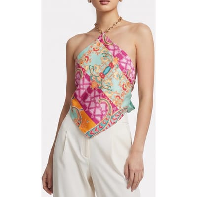 GUESS Grenada Scarf Top Grenada Print Taglia: 36 | Canottiere Outlet | Donna