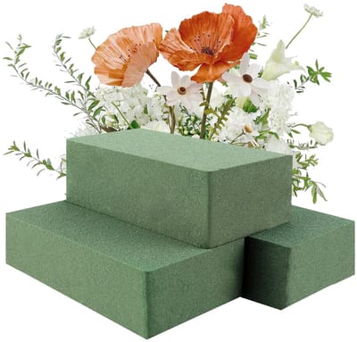 Dailygoods - 3 Stuks Bloemenschuimblokken - Groen Oasis Foam voor Kunstbloemen