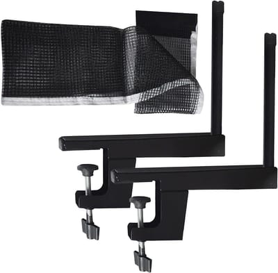 Tafeltennisnet - Sport Accessoire - Wedstrijd Spelen - Verstelbare Klemmen - 1.5 Meter - Zwart