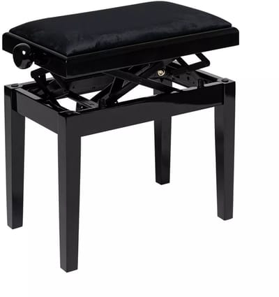 Stagg PBH 390 BKP VBK - Pianobank - Hydraulisch Verstelbaar - Zwart - Comfortabel