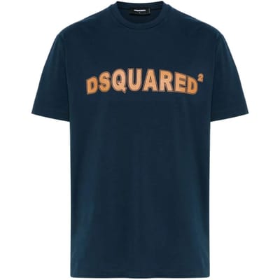 DSquared2 Heren Logo Cool Fit T-shirt (Blauwe Marine)