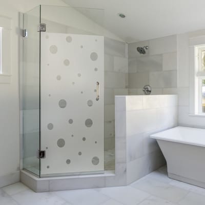 Privacy raamfolie - Kleine bubbels - Zelfklevende raamfolie voor ramen en douchedeuren - 125x65cm